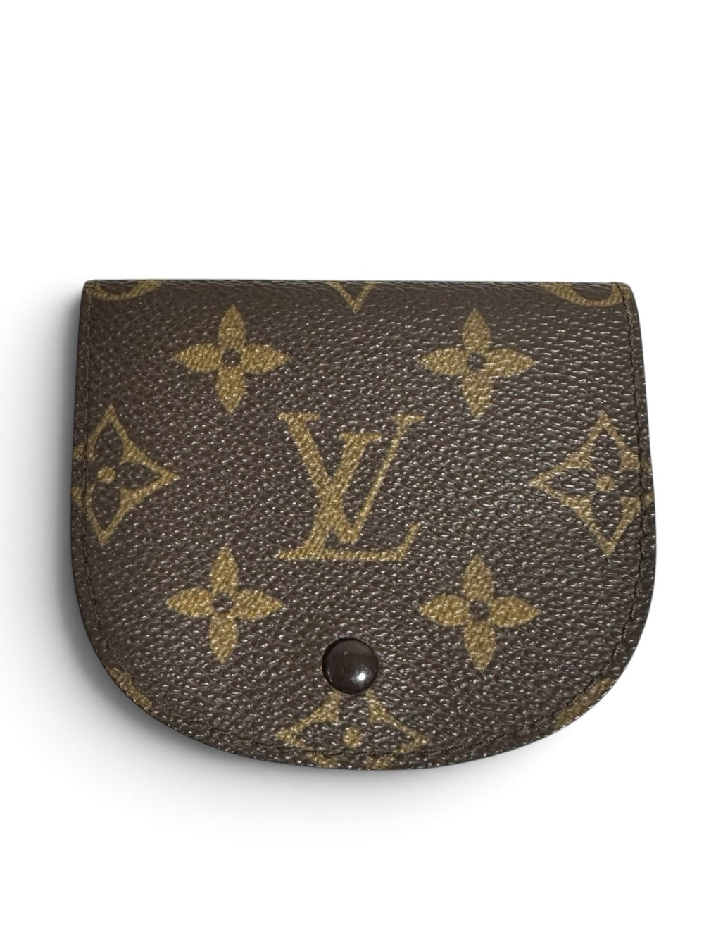 Louis Vuitton Monogram Leather Vintage Half Moon Coin Pouch Case